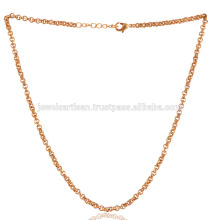 Cadena de latón chapada en oro 18K de Dainty en 20 pulgadas de longitud de desgaste como pulsera